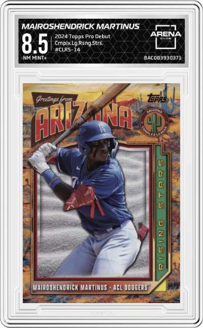 2024 Topps Pro Debut Cmplx.Lg.Rsng.Strs. Mairoshendrick Martinus #CLRS-14 ARENA CLUB 8.5
