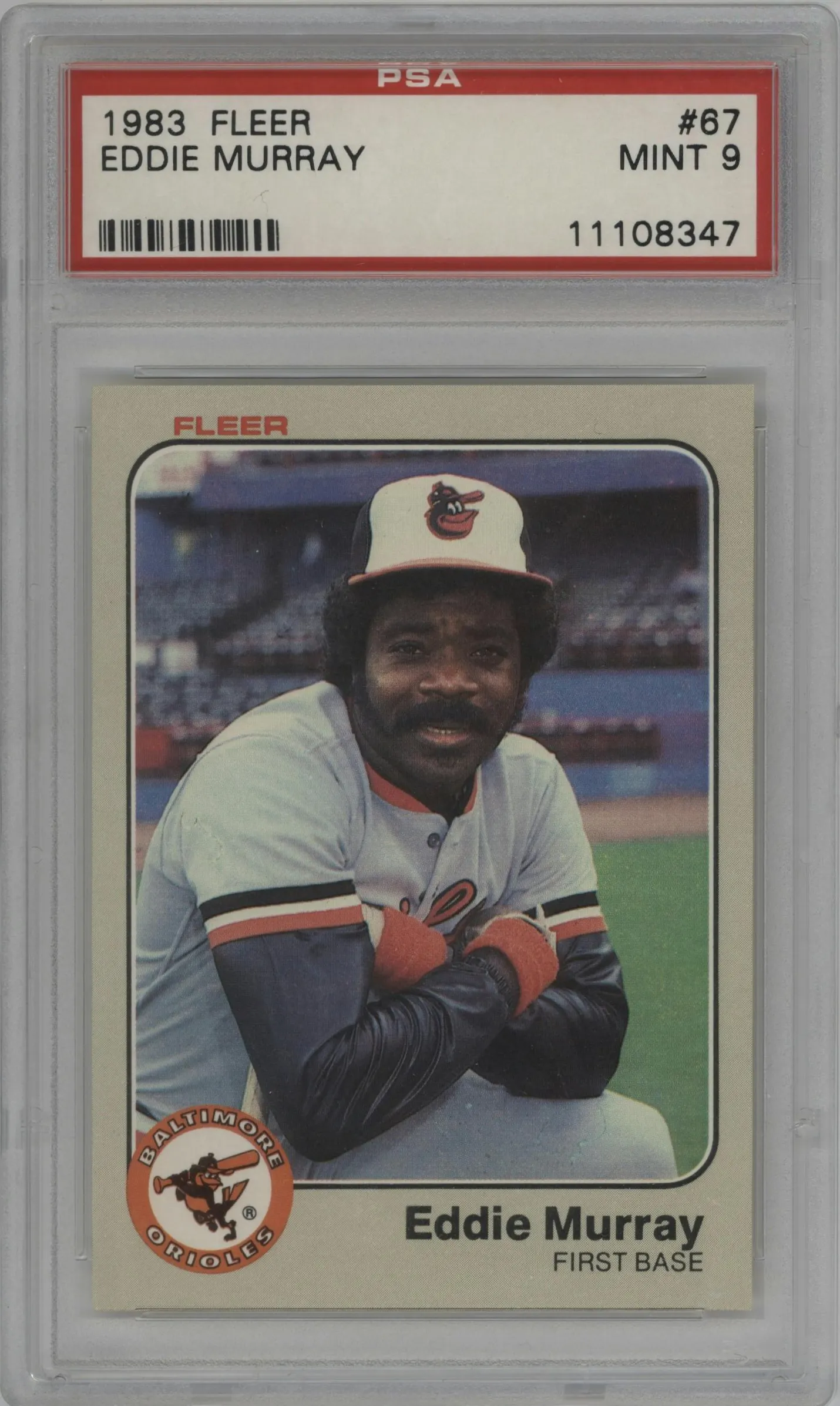 1983 Fleer Eddie Murray PSA 9