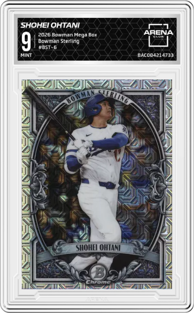 2026 Bowman Mega Box Bowman Sterling Shohei Ohtani #BST-6 ARENA CLUB 9