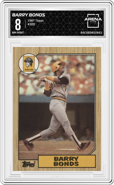1987 Topps Barry Bonds #320 ARENA CLUB 8