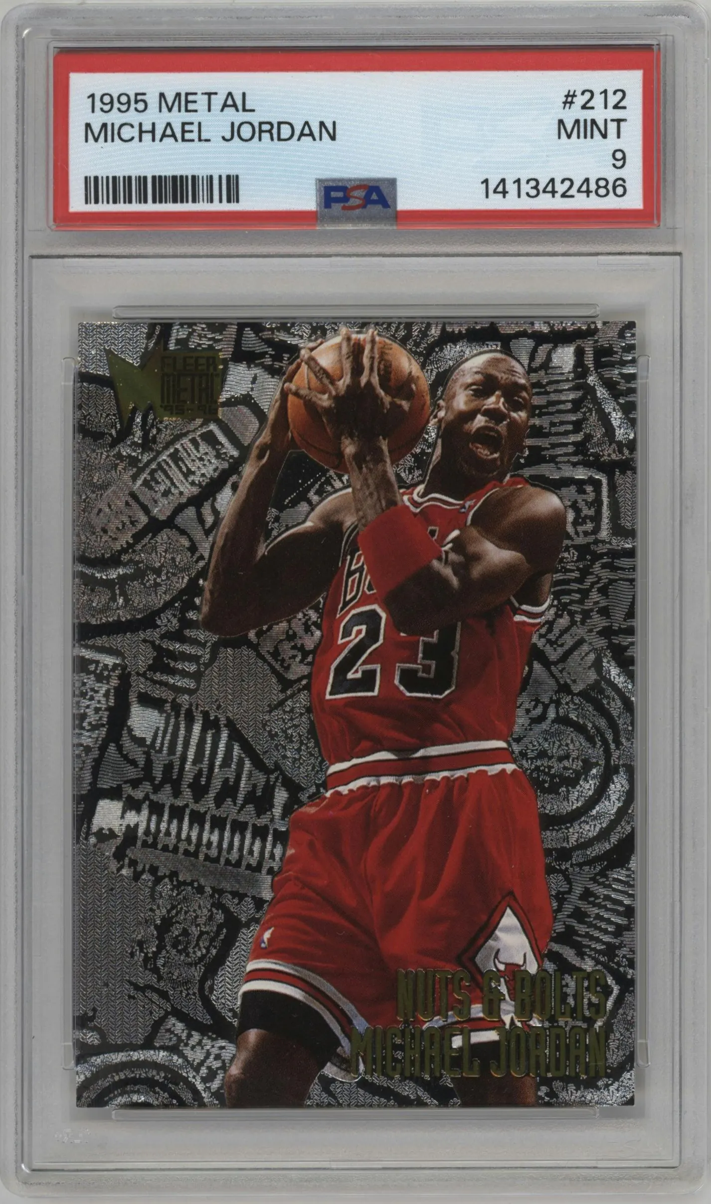 1995 Fleer Metal Michael Jordan #212 PSA 9