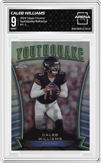 2024 Topps Chrome Youthquake Caleb Williams Refractor #Y-1 ARENA CLUB 9