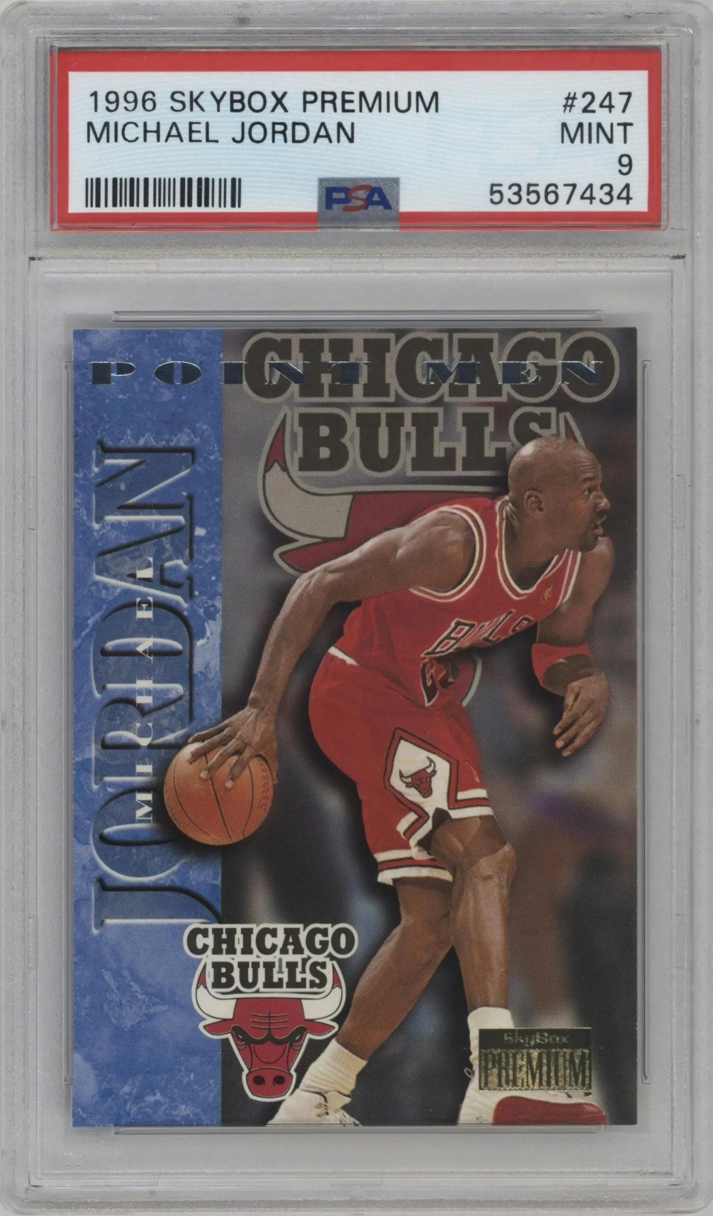 1996 Skybox Premium Michael Jordan #247 PSA 9