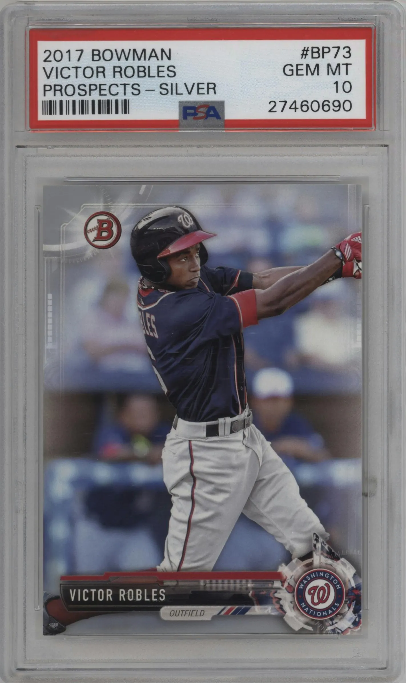 2017 Bowman Prospect Victor Robles Paper Silver #BP73 PSA 10