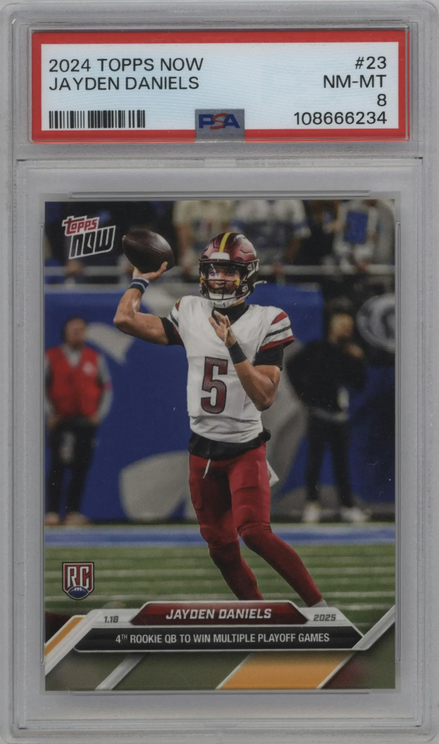 2024 Topps Now Jayden Daniels #23 PSA 8