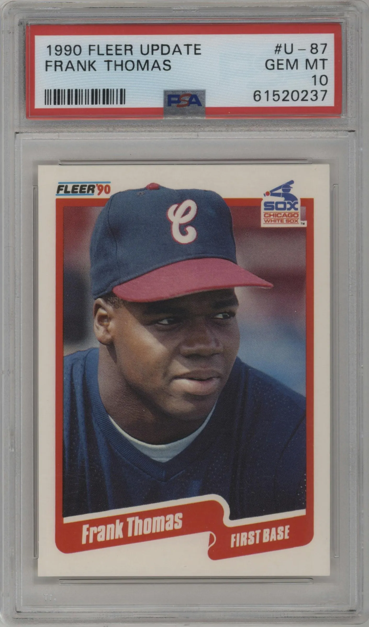 1990 Fleer Update Frank Thomas #U-87 PSA 10