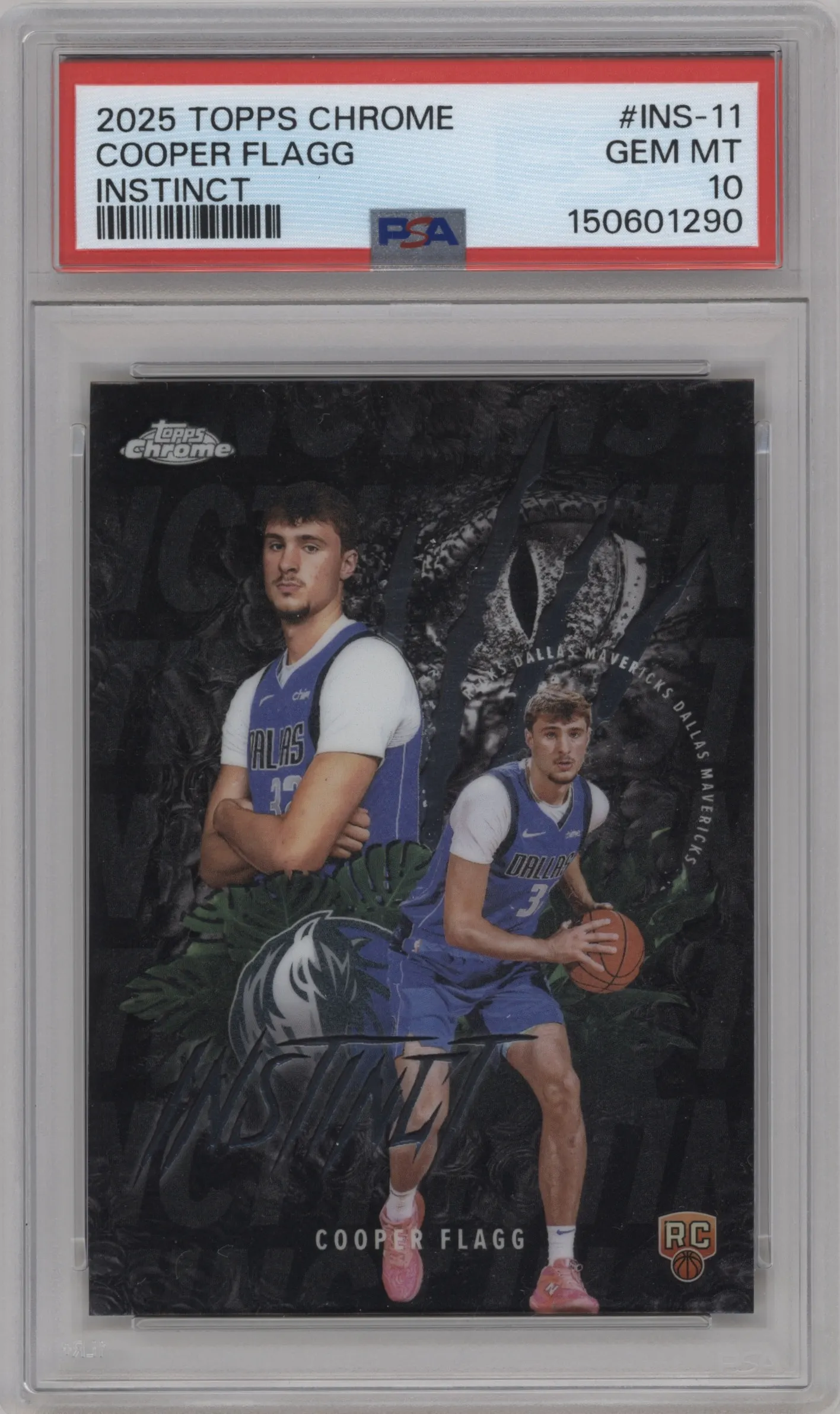 2025 Topps Chrome Instinct Cooper Flagg #INS-11 PSA 10