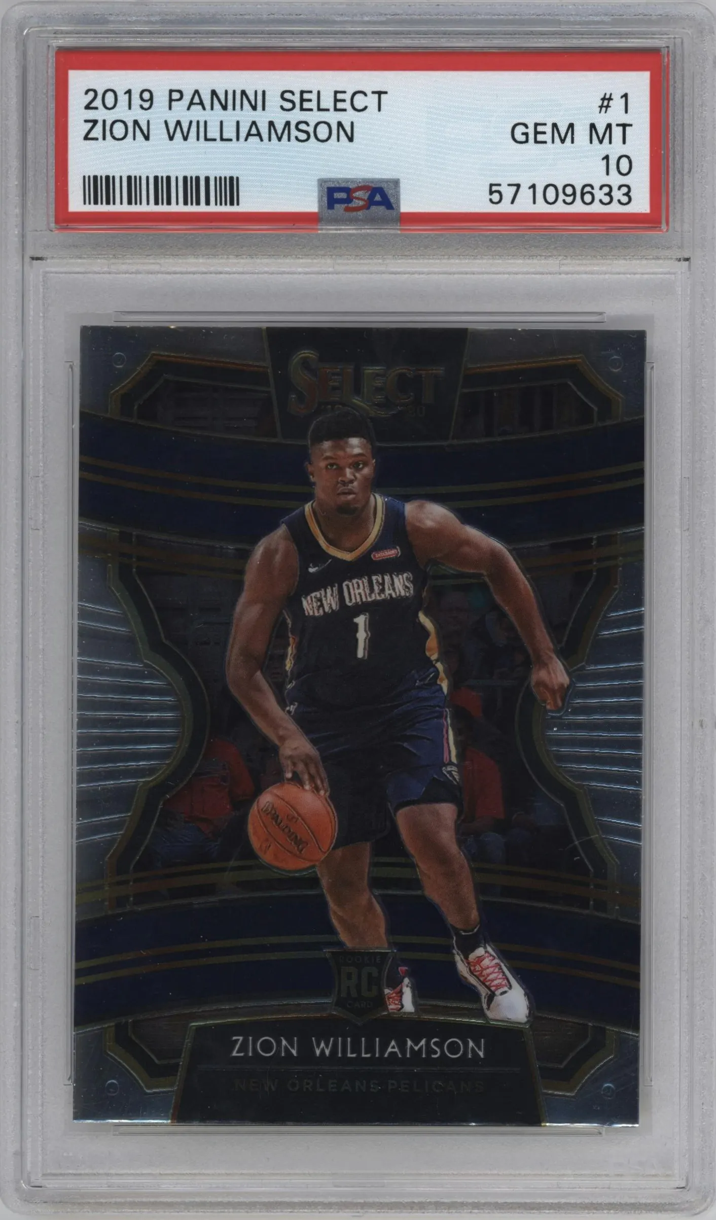 2019 Panini Select Zion Williamson #1 PSA 10