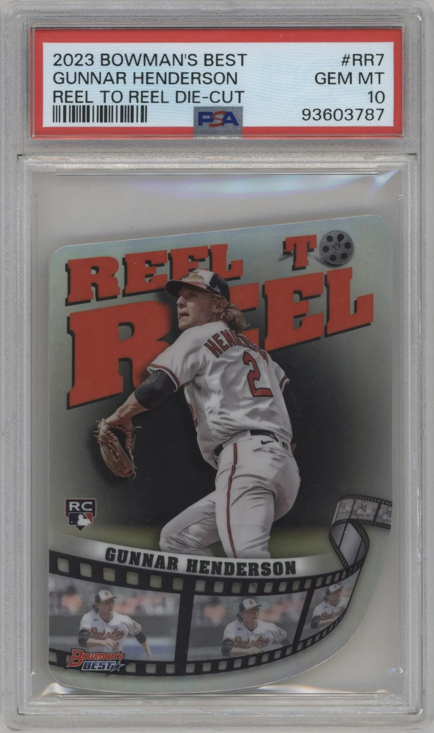 2023 Bowman's Best Reel to Reel Gunnar Henderson PSA 10