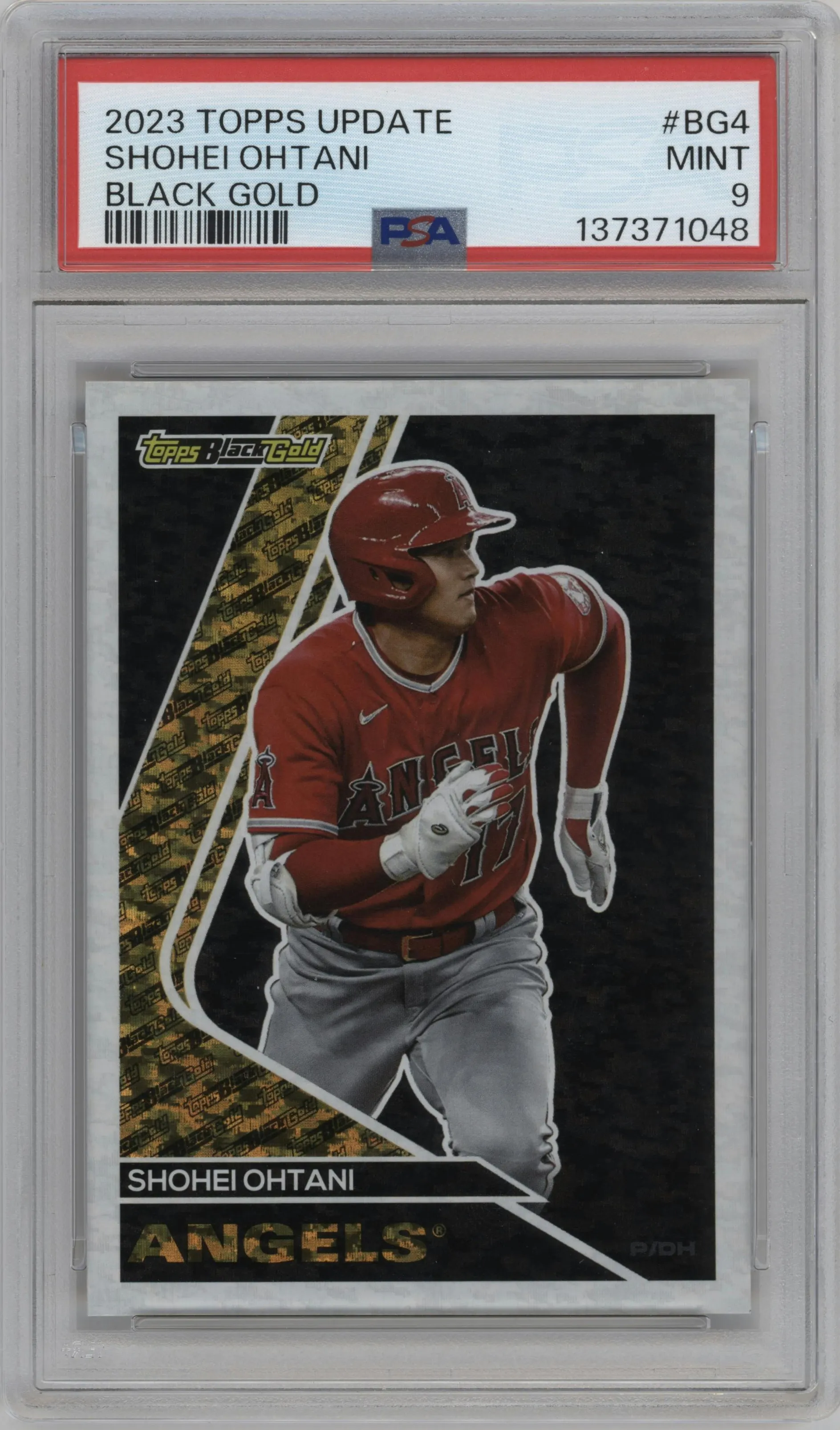 2023 Topps Update Topps Black Gold Shohei Ohtani #BG-4 PSA 9