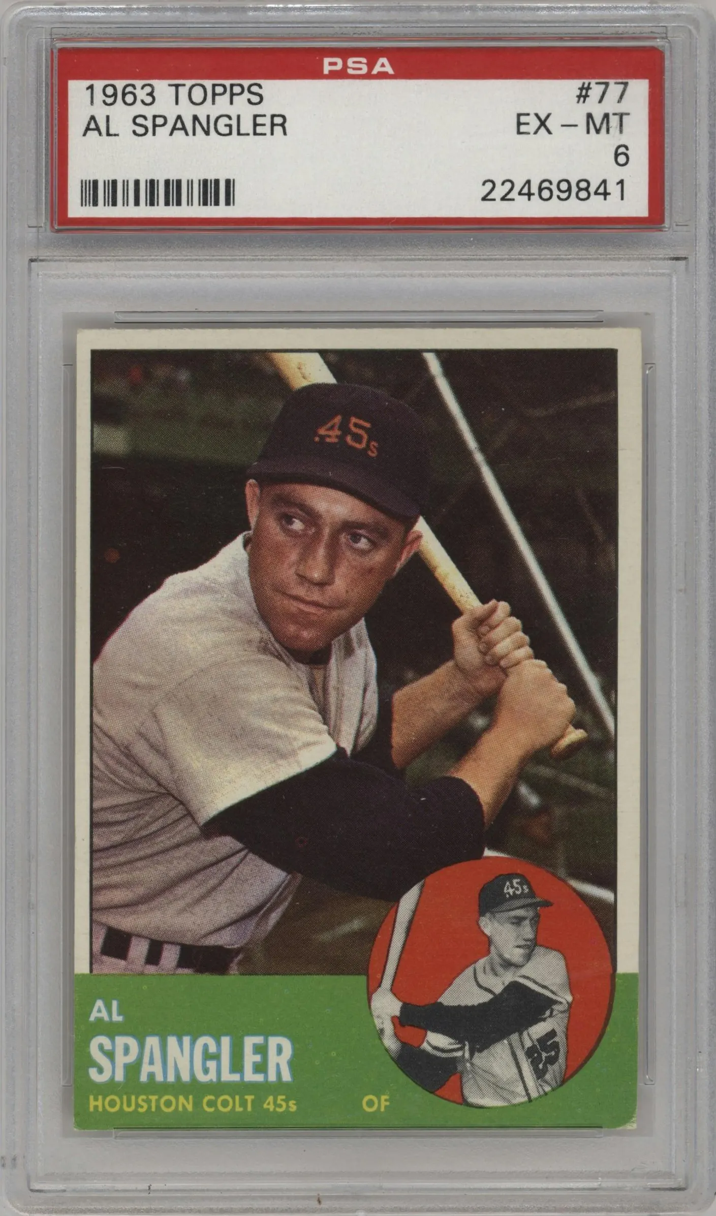 1963 Topps Al Spangler PSA 6