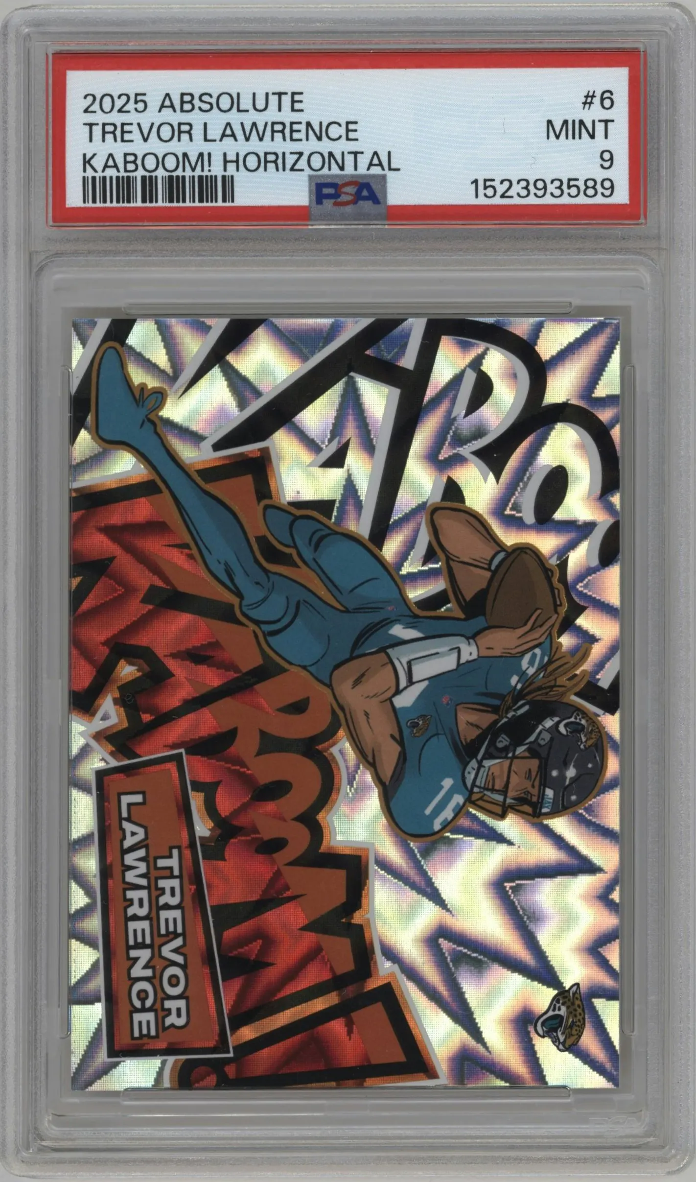 2025 Panini Absolute Kaboom Horizontal Trevor Lawrence #6 PSA 9
