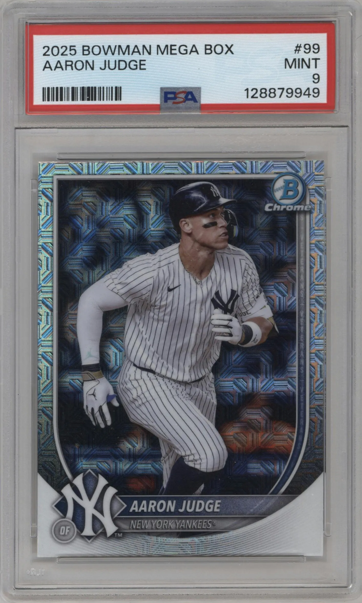 2025 Bowman Mega Box Chrome Aaron Judge #99 PSA 9