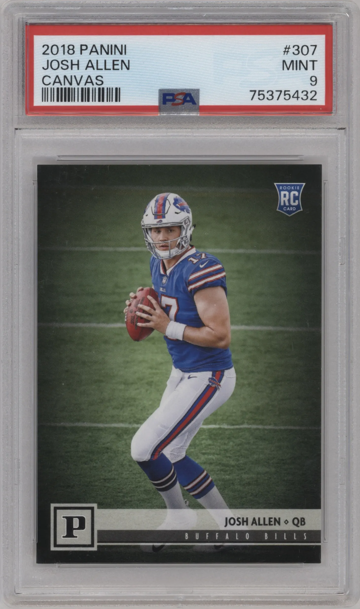 2018 Panini Canvas Rke. Josh Allen #307 PSA 9