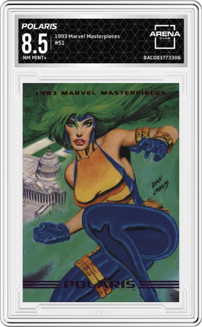 1993 SkyBox Marvel Masterpieces Polaris ARENA CLUB 8.5