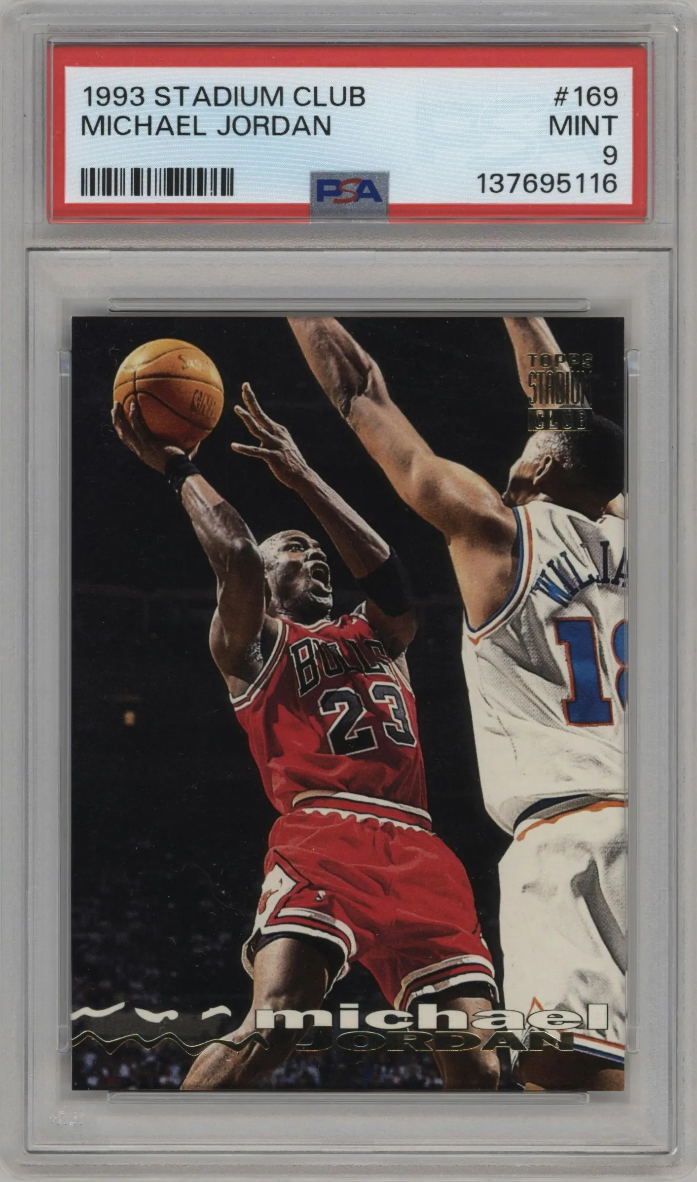 1993 Topps Stadium Club Michael Jordan #169 PSA 9