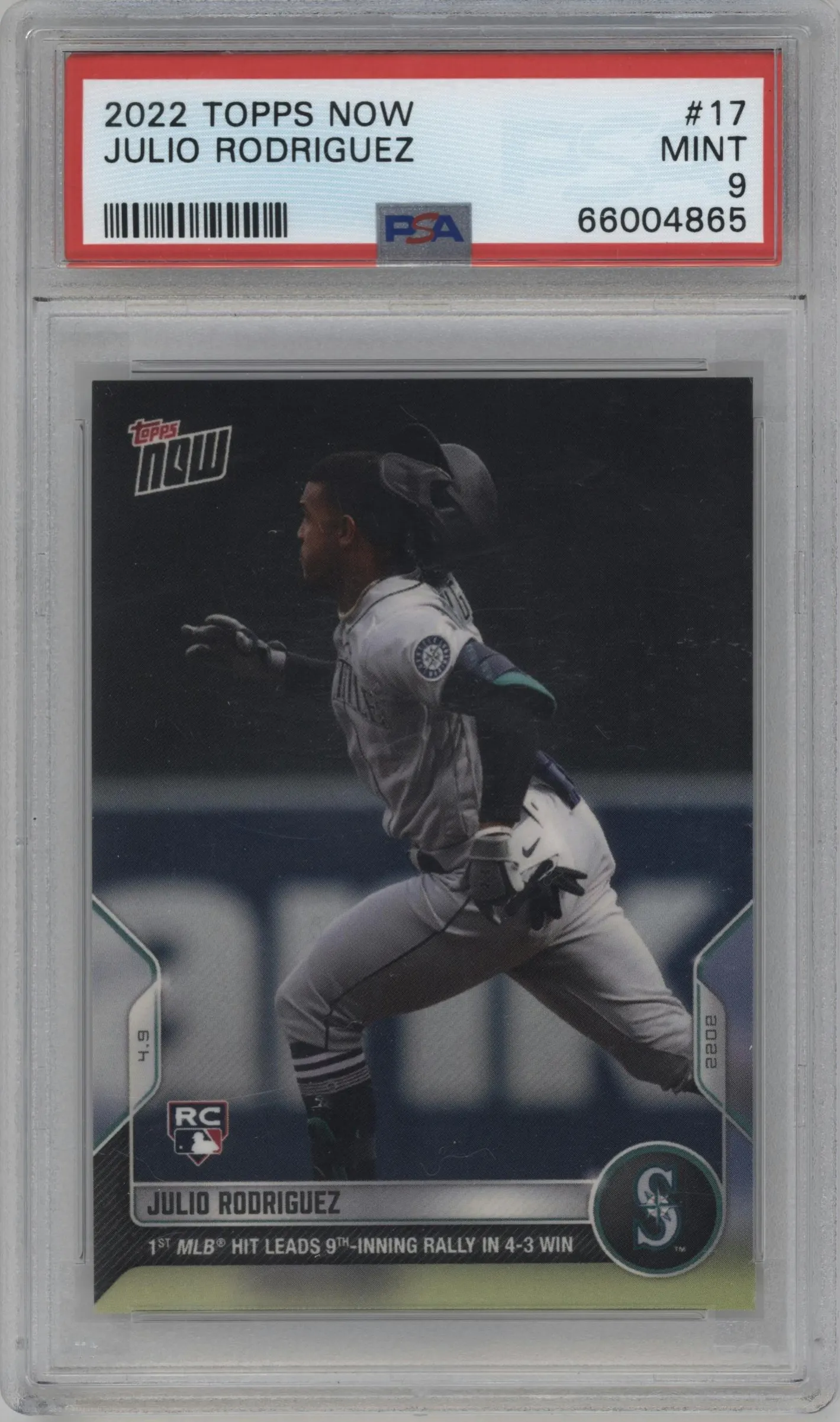2022 Topps Now Julio Rodriguez #17 PSA 9