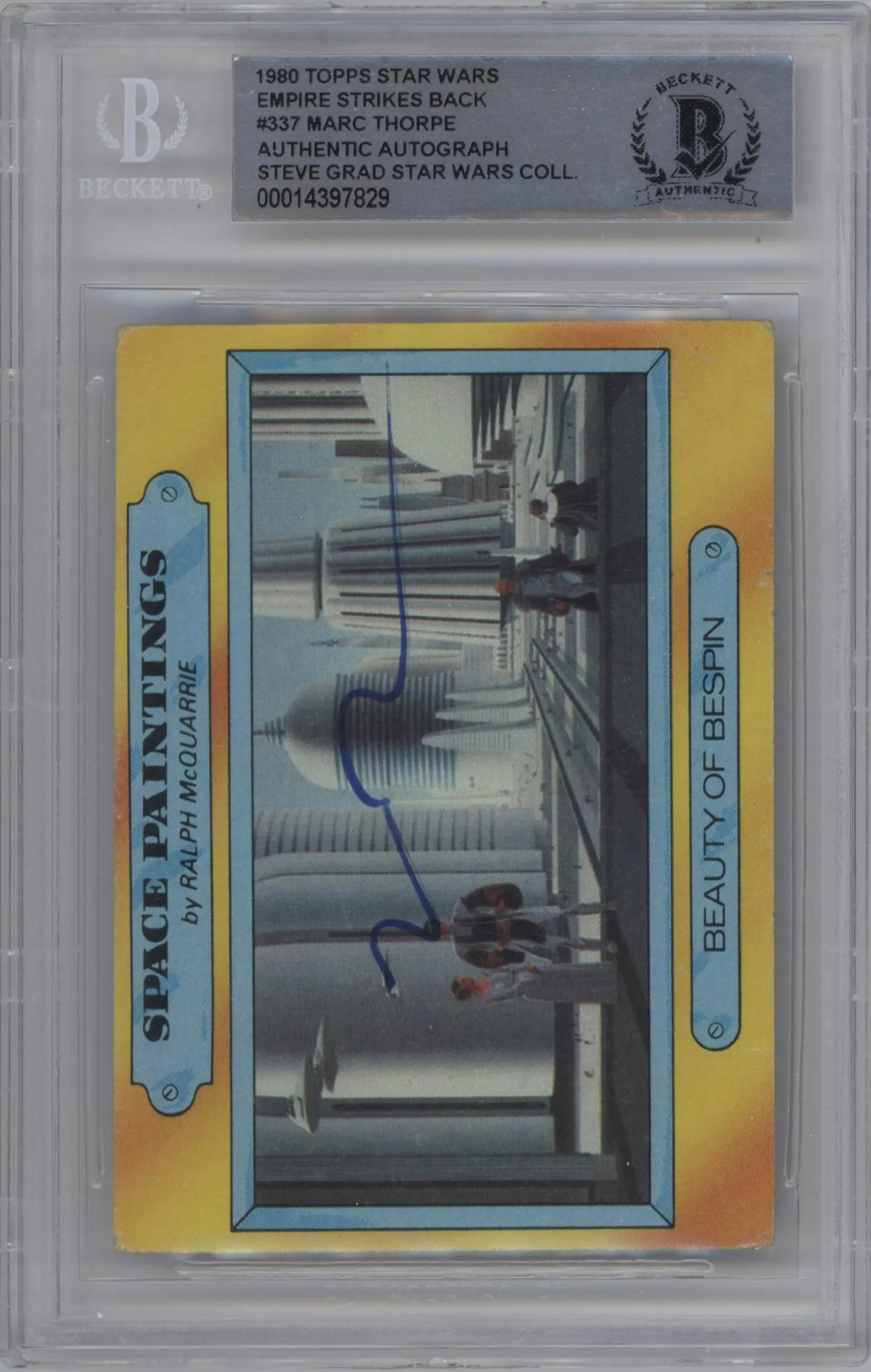 1980 Topps Star Wars Empire Strikes Back Series 3 Beauty of Bespin BGS AUTHENTIC #337 BGS
