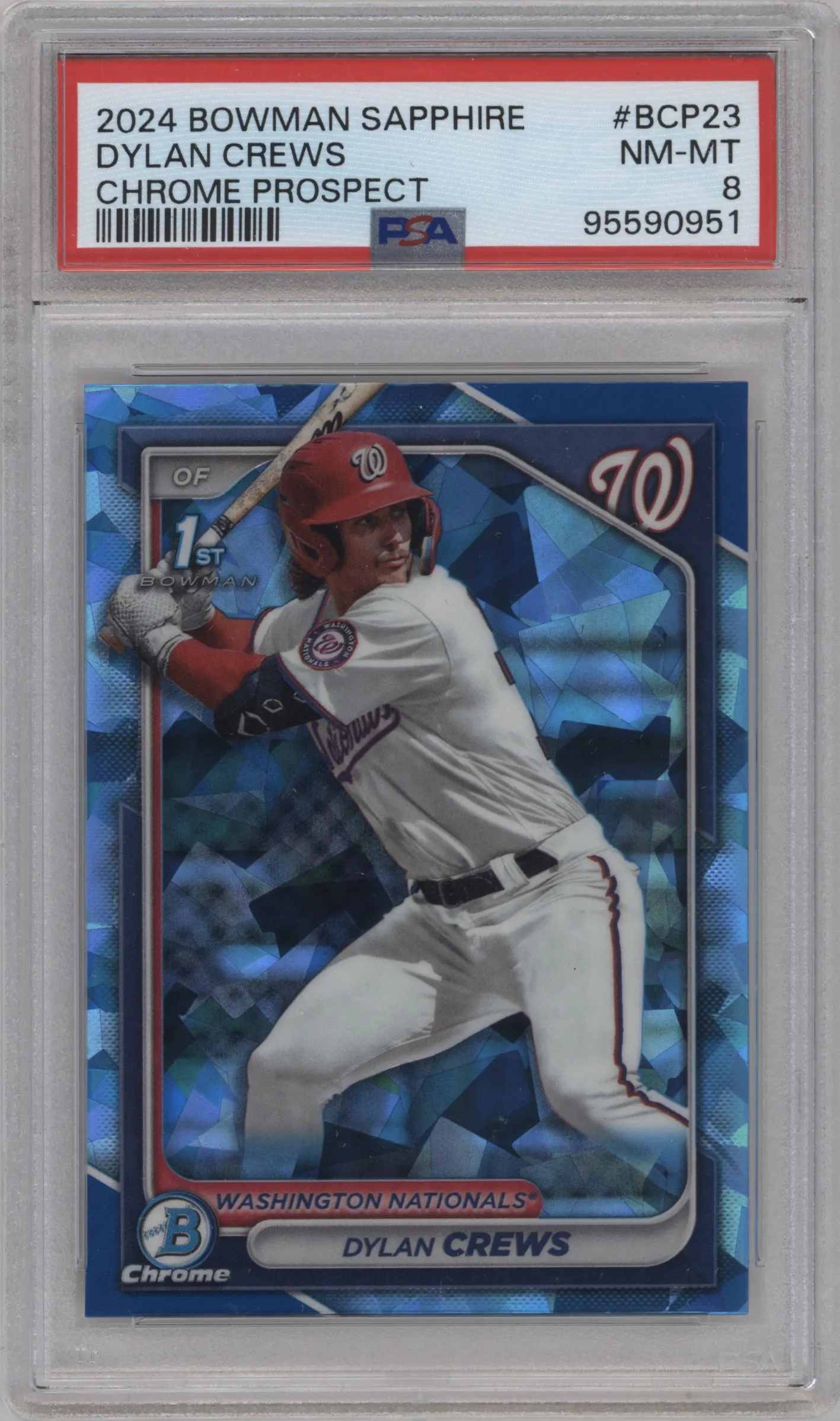 2024 Bowman Sapphire Edition Dylan Crews #BCP-23 PSA 8