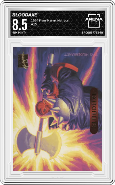 1994 Fleer Marvel Masterpieces Bloodaxe ARENA CLUB 8.5