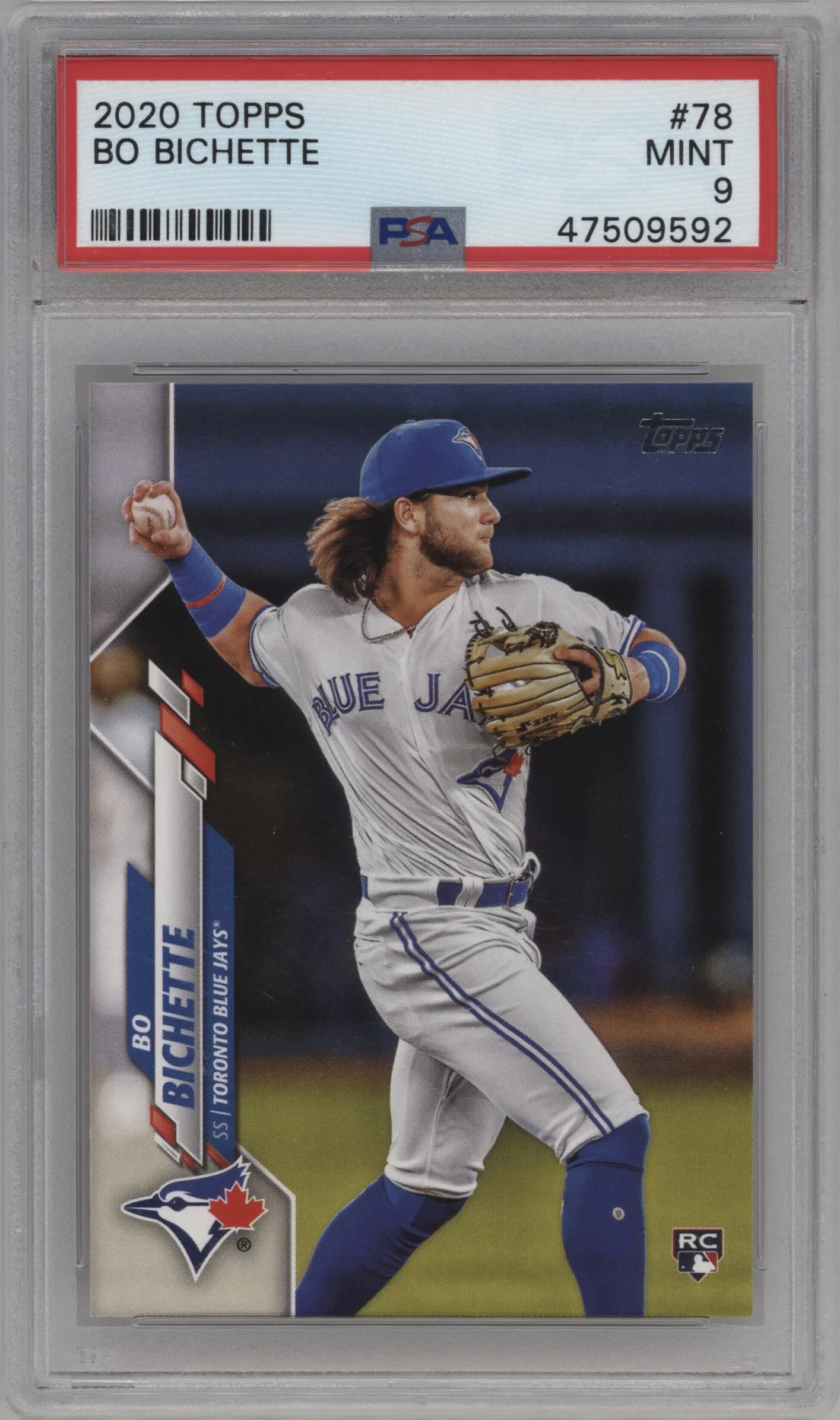 2020 Topps Series 1 Bo Bichette PSA 9