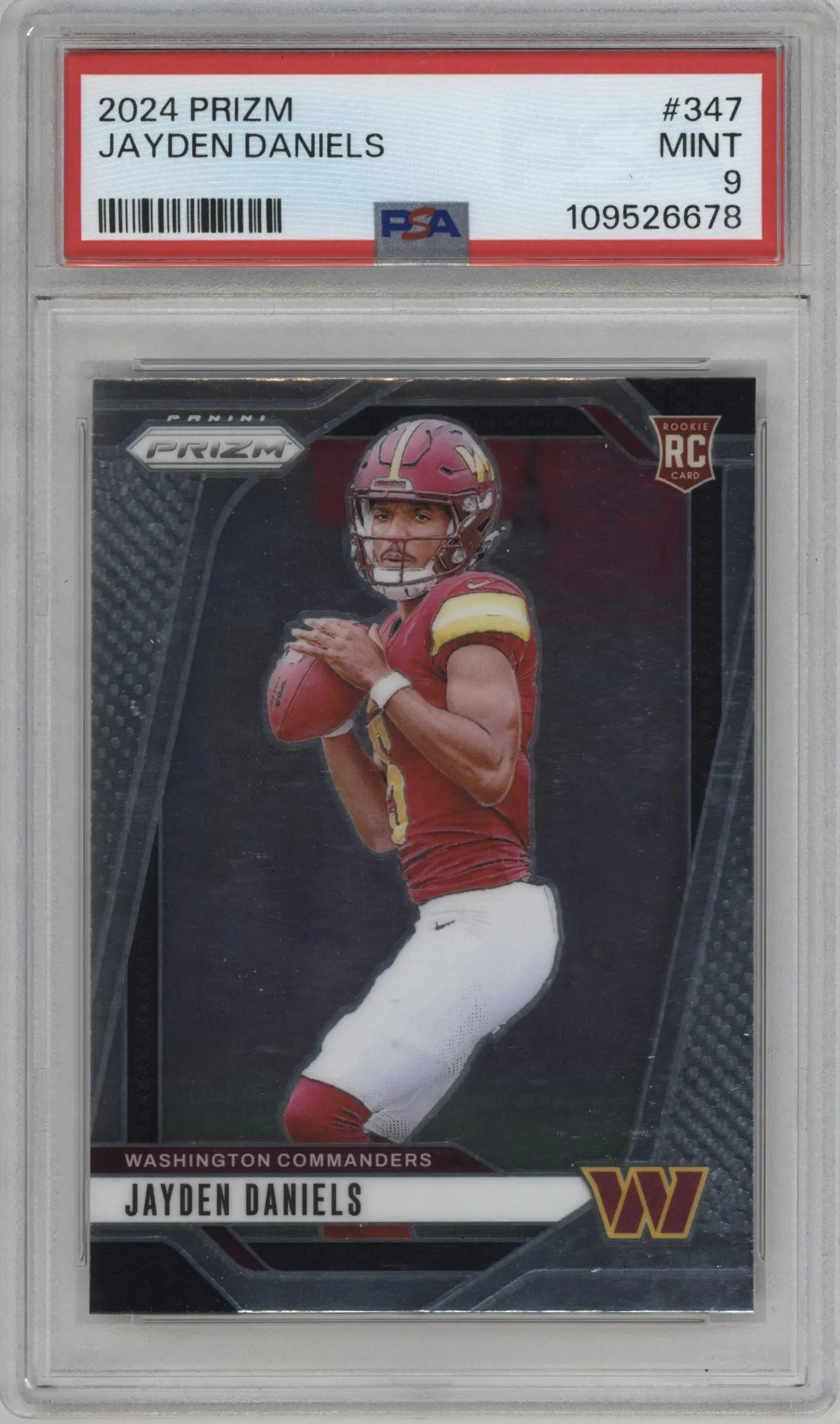 2024 Panini Prizm Jayden Daniels #347 PSA 9