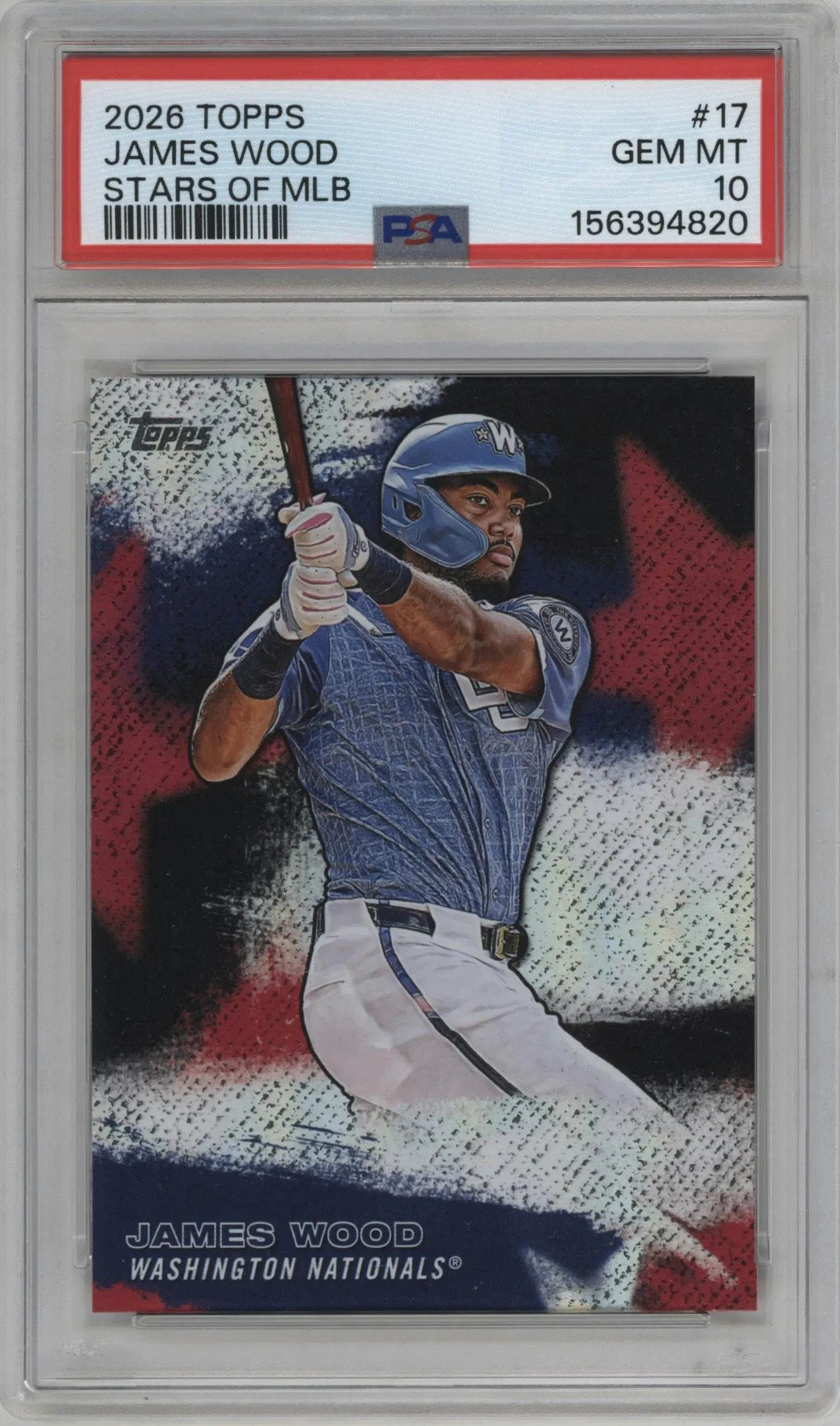 2026 Topps Stars of MLB James Wood #SMLB-17 PSA 10