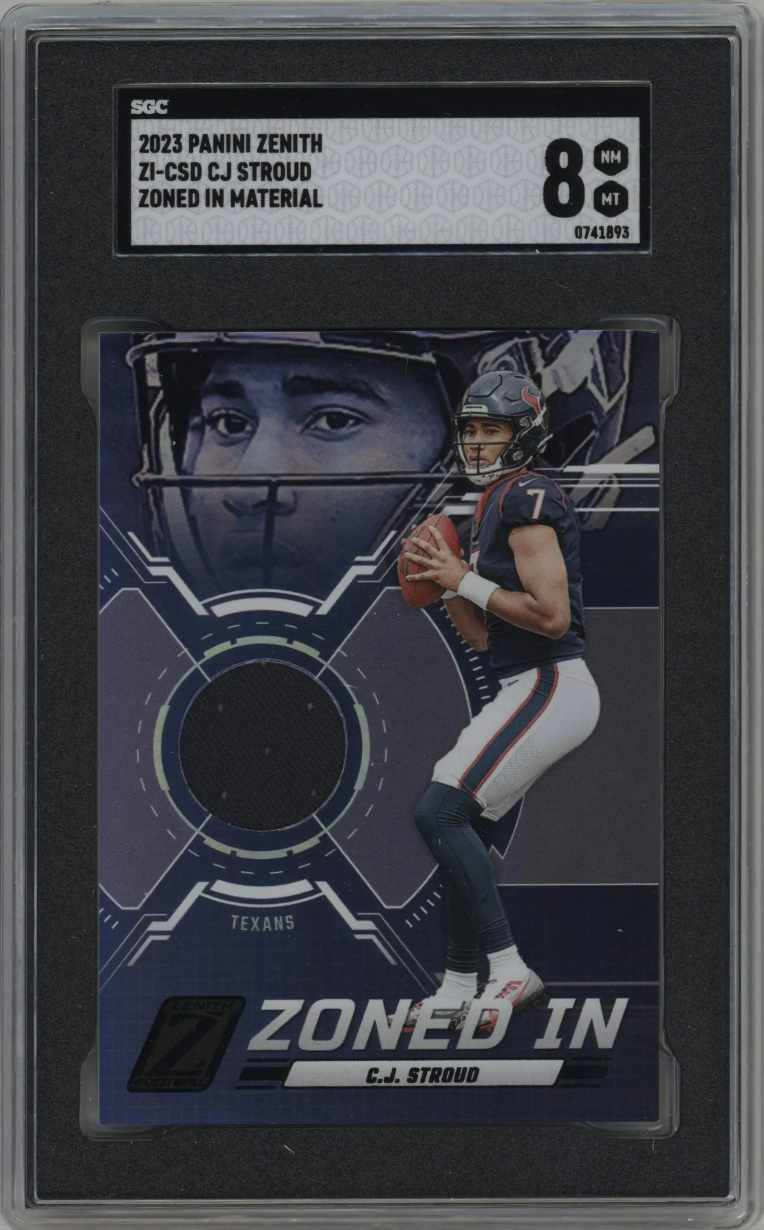 2023 Panini Zenith Zoned In C.J. Stroud #ZI-CSD SGC 8