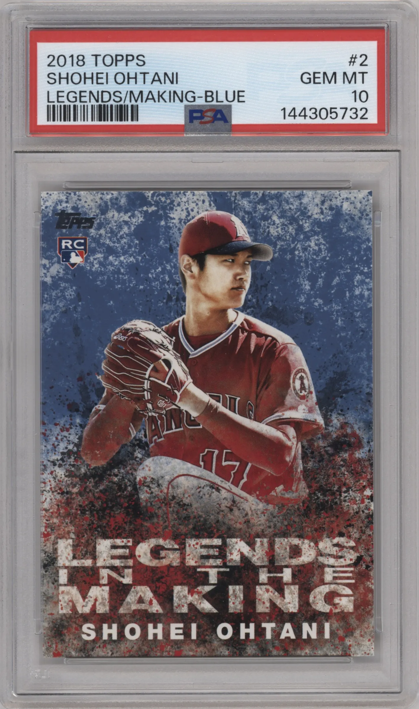2018 Topps Series 2 Legends in the Making Shohei Ohtani Blue #LITM-2 PSA 10