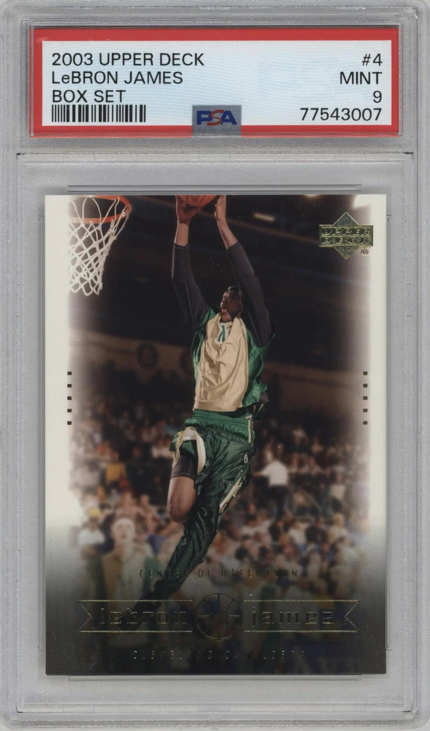 2003 Upper Deck LeBron James Box Set LeBron James #4 PSA 9