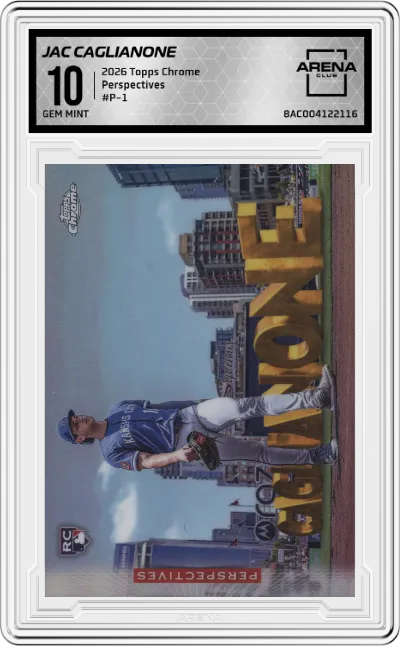 2026 Topps Chrome Perspectives Jac Caglianone #P-1 ARENA CLUB 10