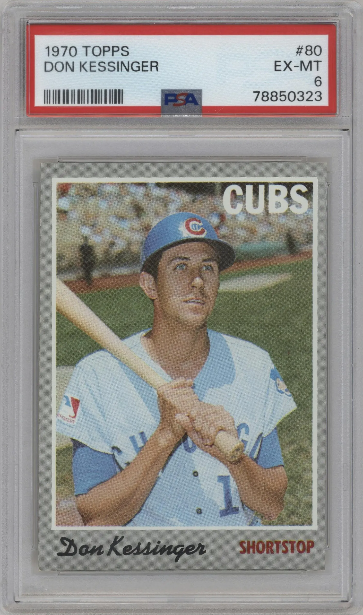 1970 Topps Don Kessinger #80 PSA 6