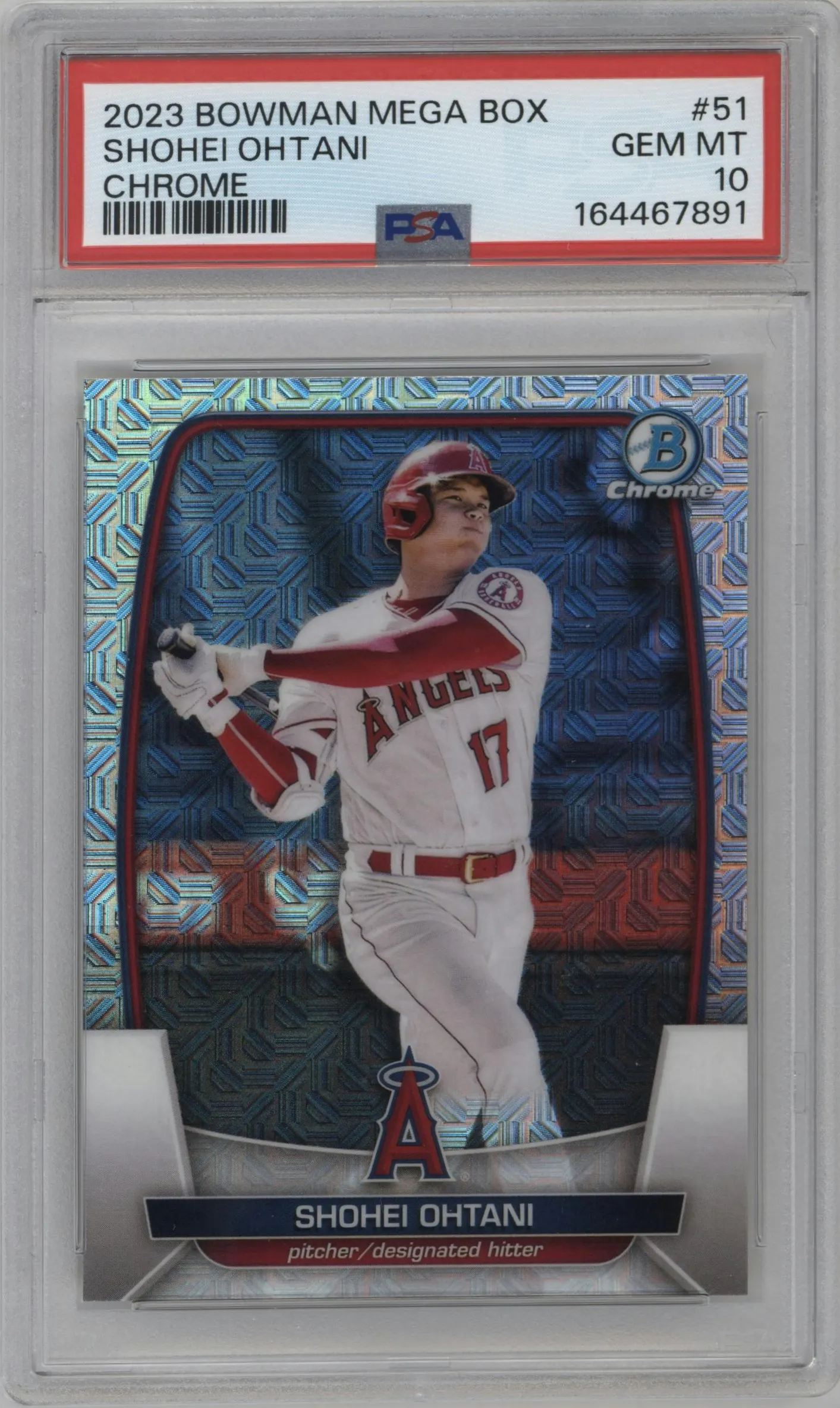 2023 Bowman Mega Box Chrome Shohei Ohtani PSA 10