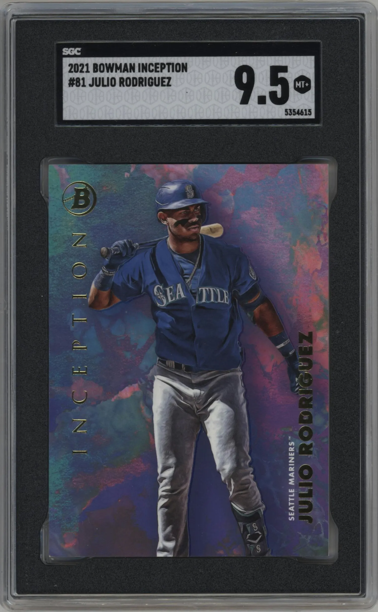 2021 Bowman Inception Julio Rodriguez #81 SGC 9.5
