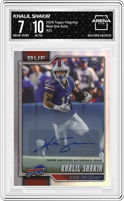 2026 Topps Flagship Real One Auto. Khalil Shakir #21 ARENA CLUB 7