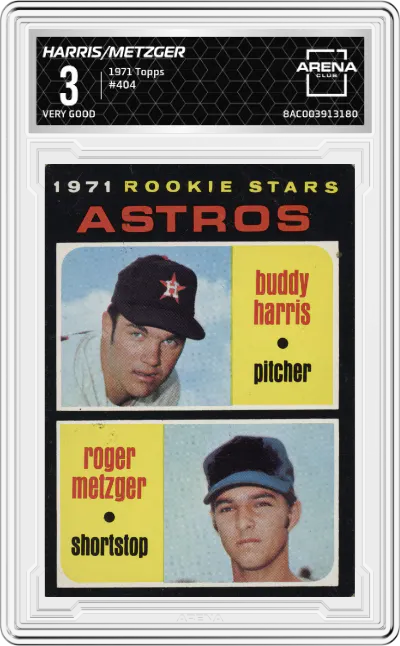 1971 Topps Buddy Harris/Roger Metzger ARENA CLUB VERY GOOD 3 ARENA CLUB 3