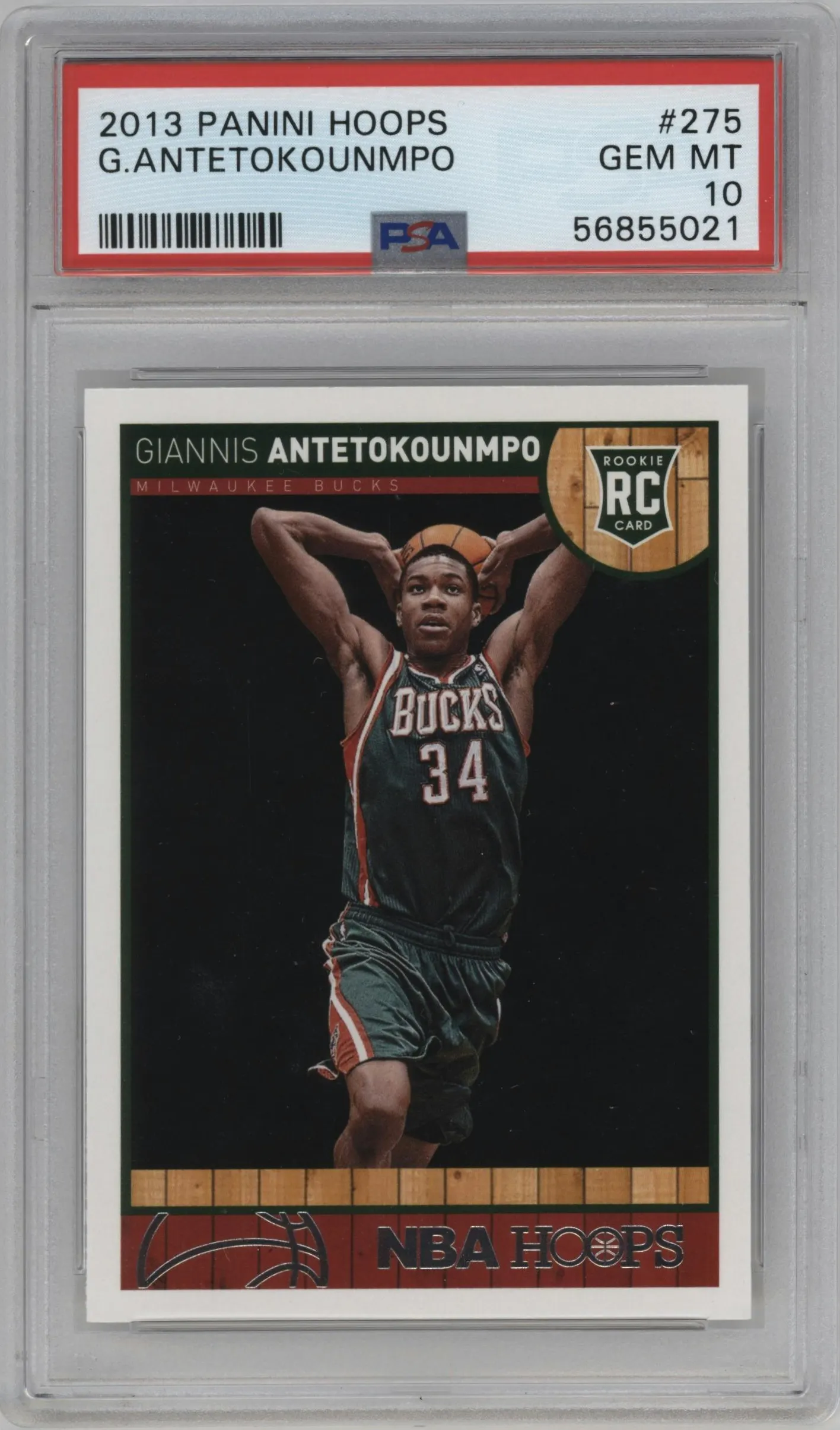 2013 Panini NBA Hoops Giannis Antetokounmpo #275 PSA 10