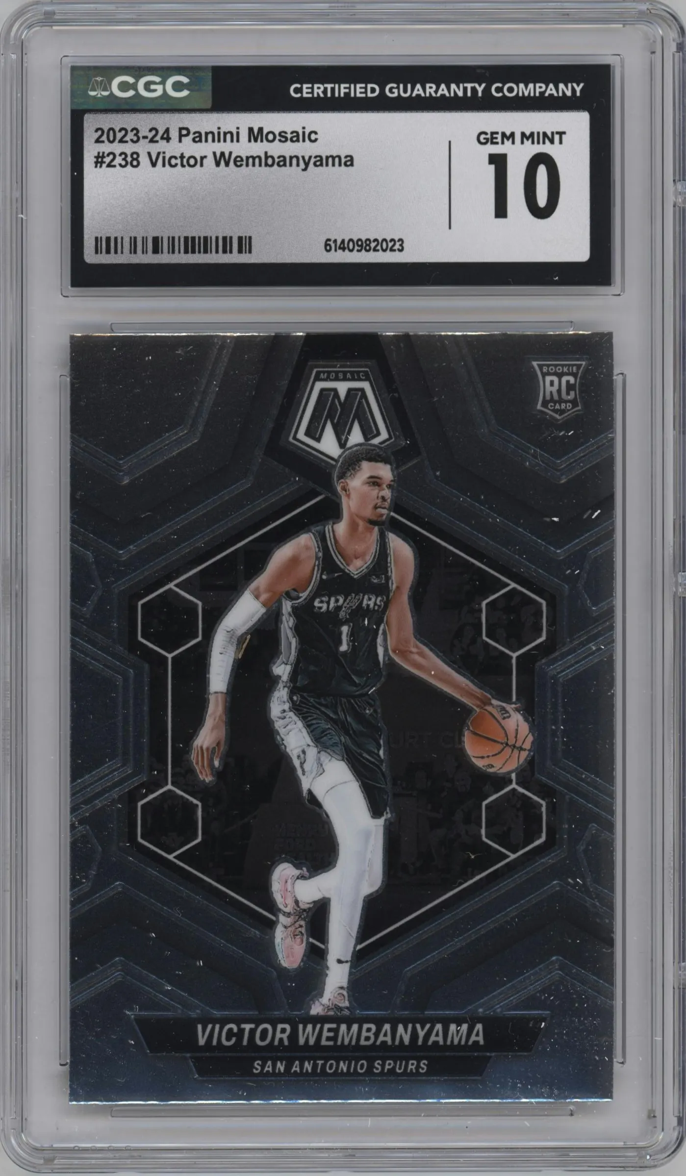 2023 Panini Mosaic Victor Wembanyama #238 CGC 10