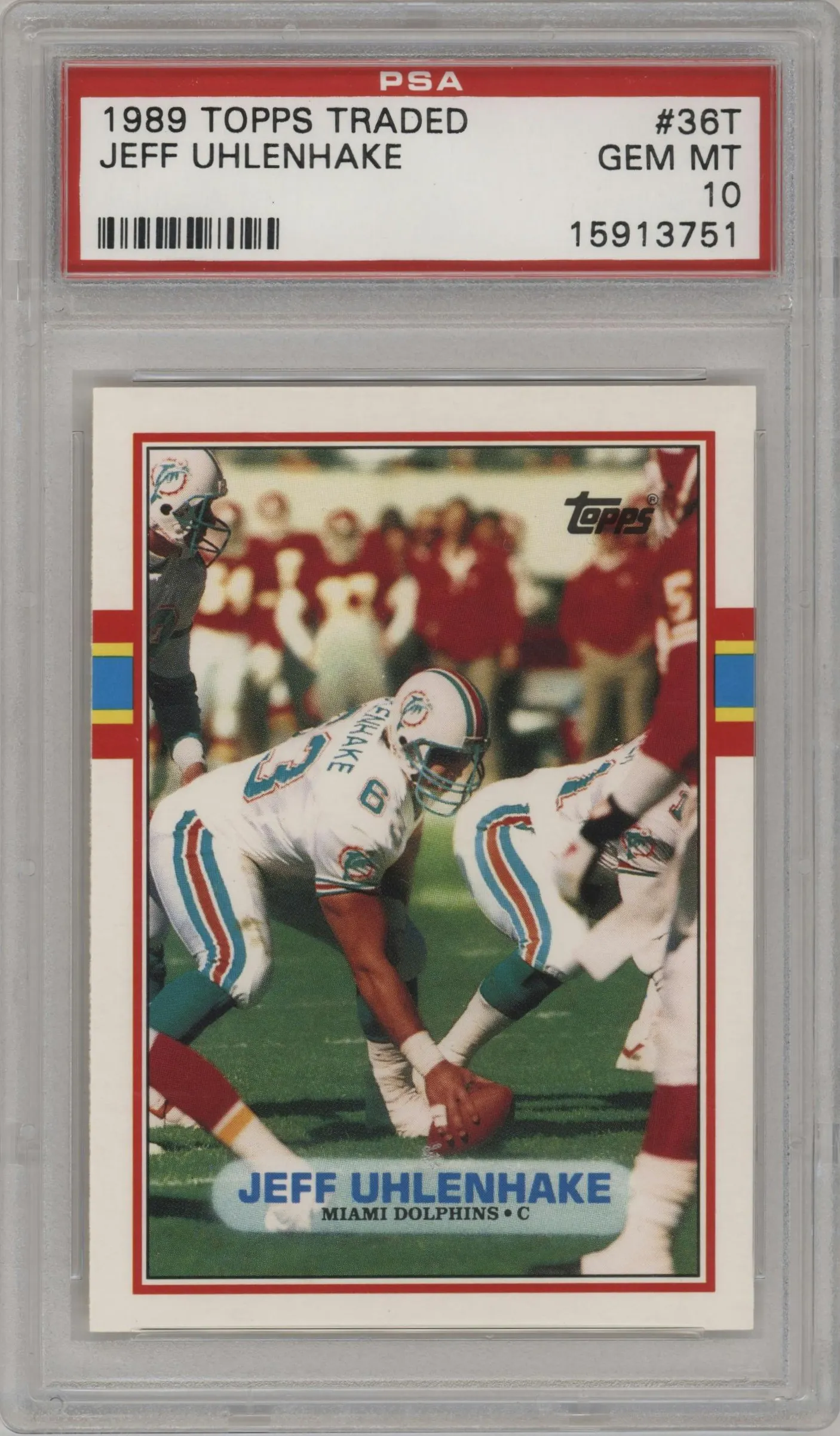 1989 Topps Traded Jeff Uhlenhake PSA 10