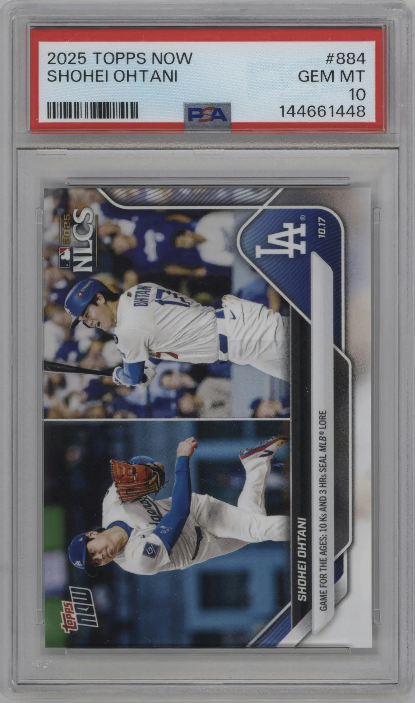 2025 Topps Now Shohei Ohtani PSA 10