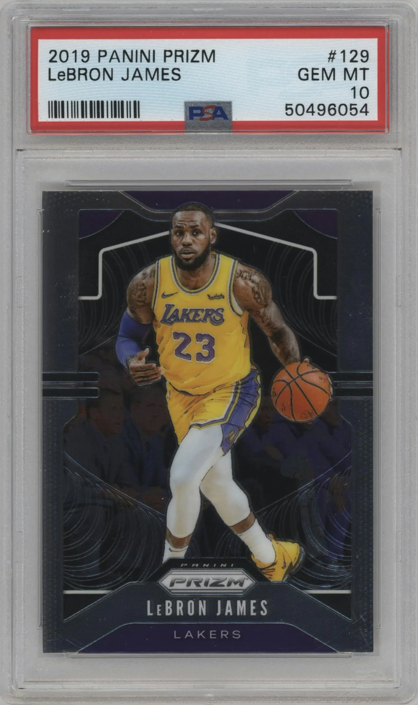2019 Panini Prizm LeBron James #129 PSA 10