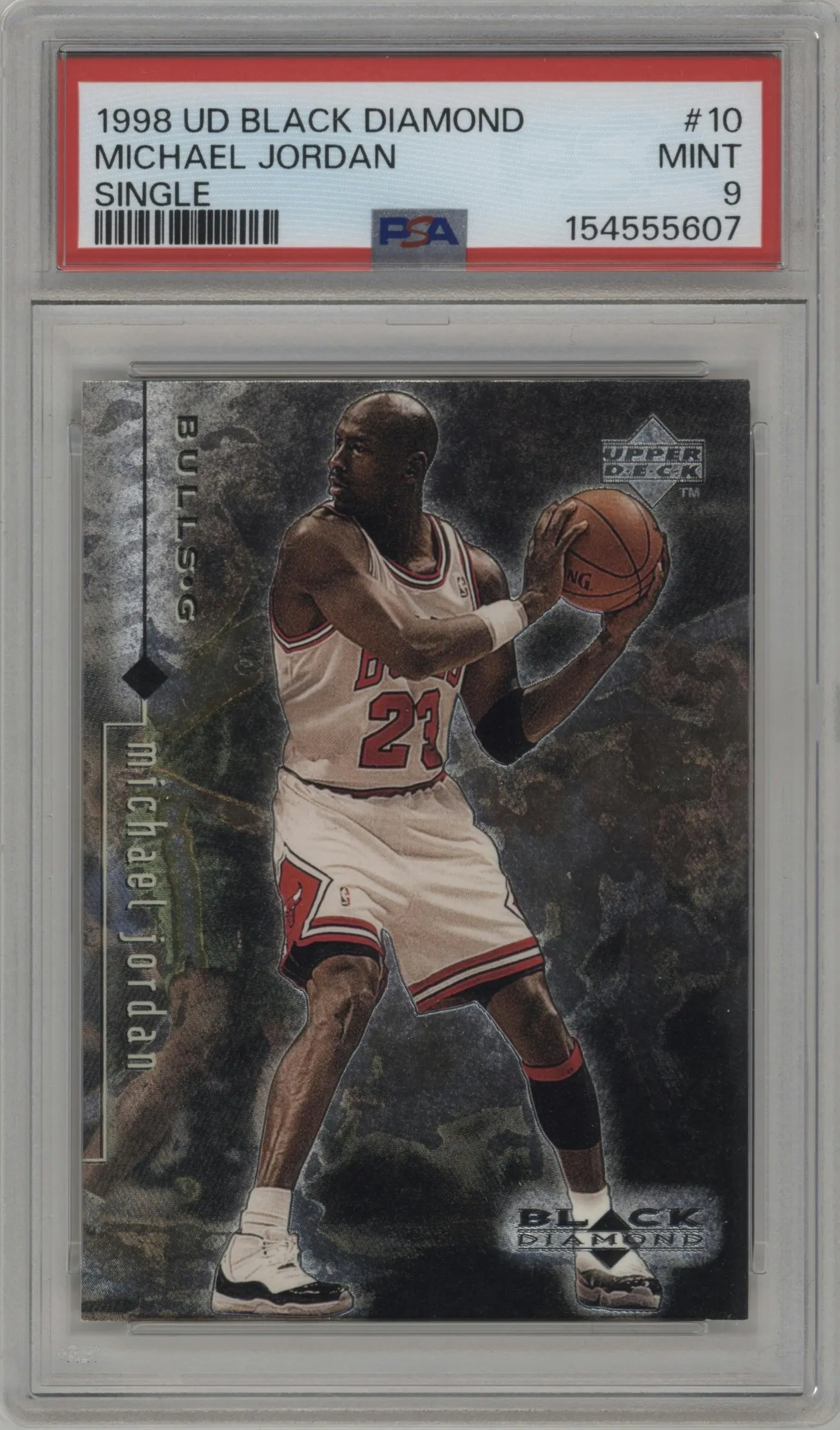 1998 Upper Deck Black Diamond Michael Jordan #10 PSA 9