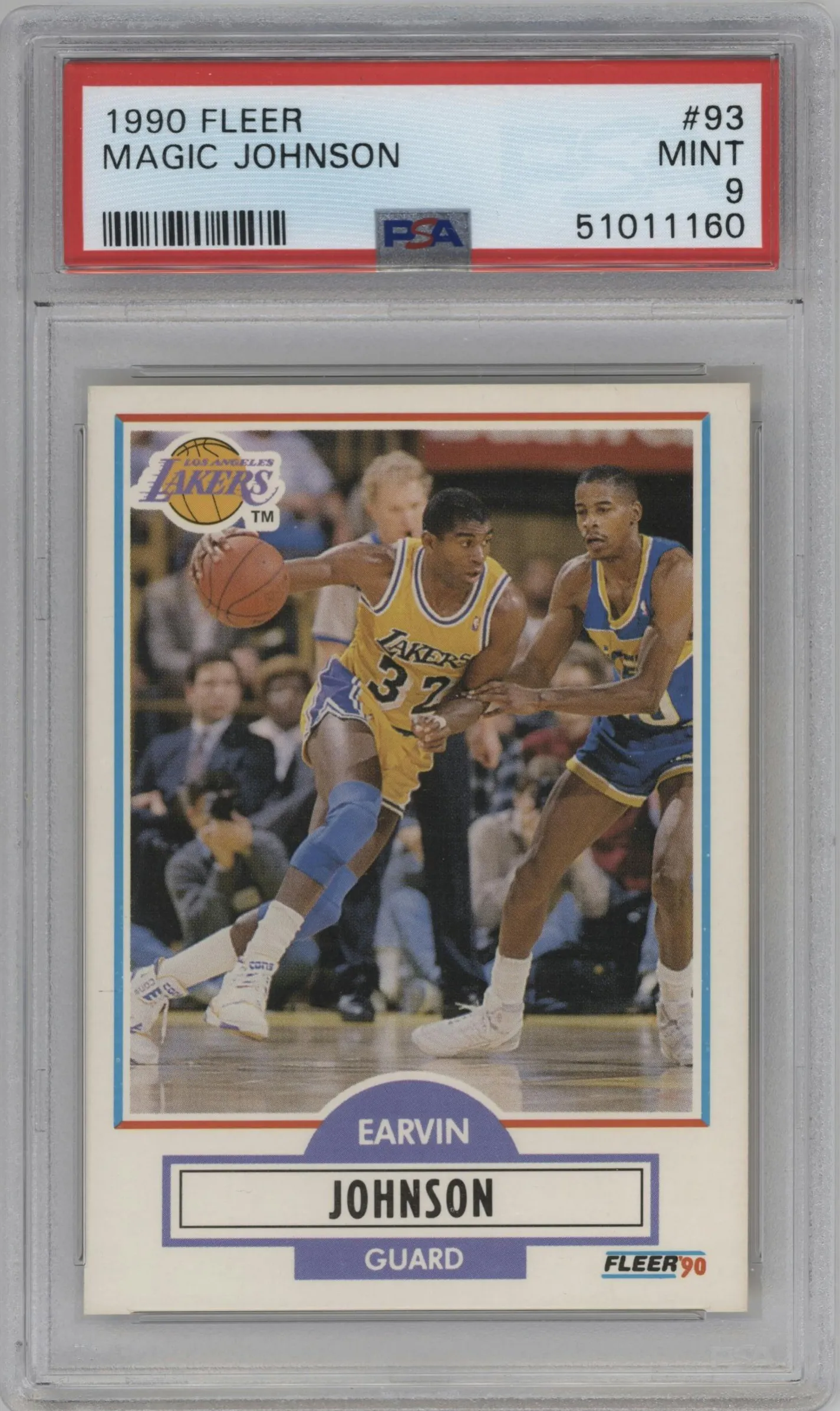1990 Fleer Earvin Johnson #93 PSA 9