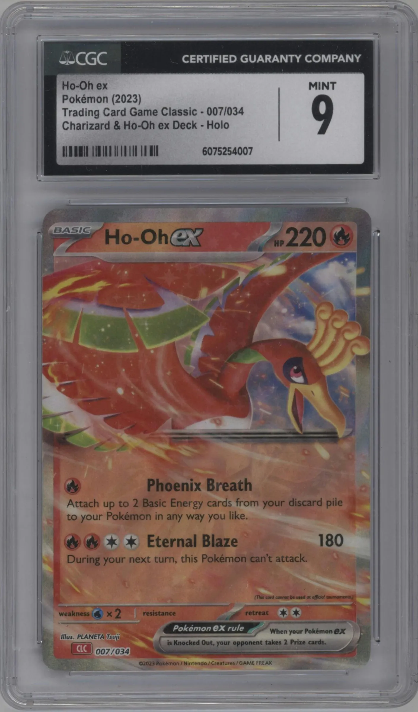2023 Pokemon CLC Ho-Oh Ex CGC 9