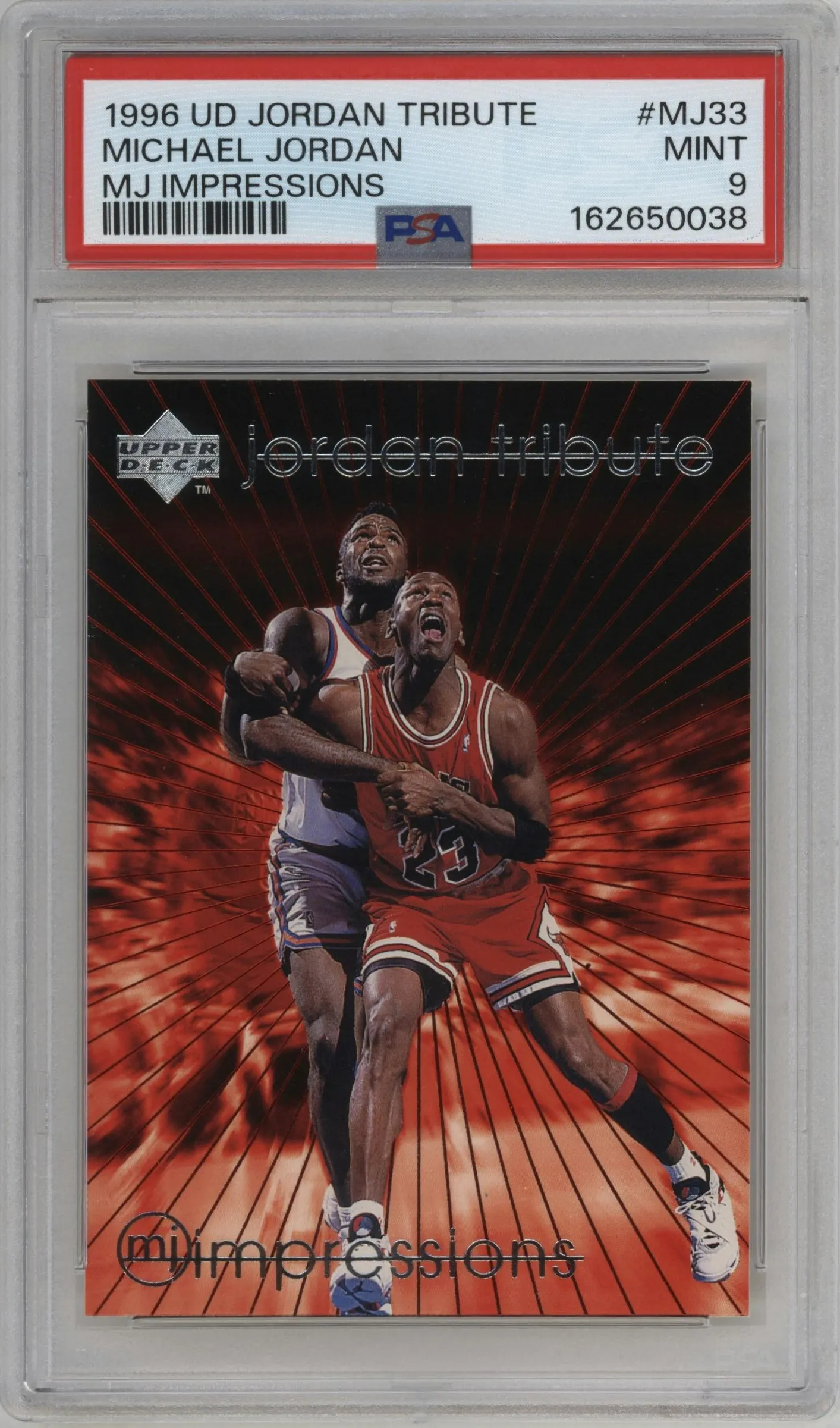 1997 Upper Deck Michael Jordan Tribute Michael Jordan #MJ33 PSA 9