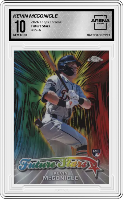 2026 Topps Chrome Future Stars Kevin McGonigle #FS-6 ARENA CLUB 10
