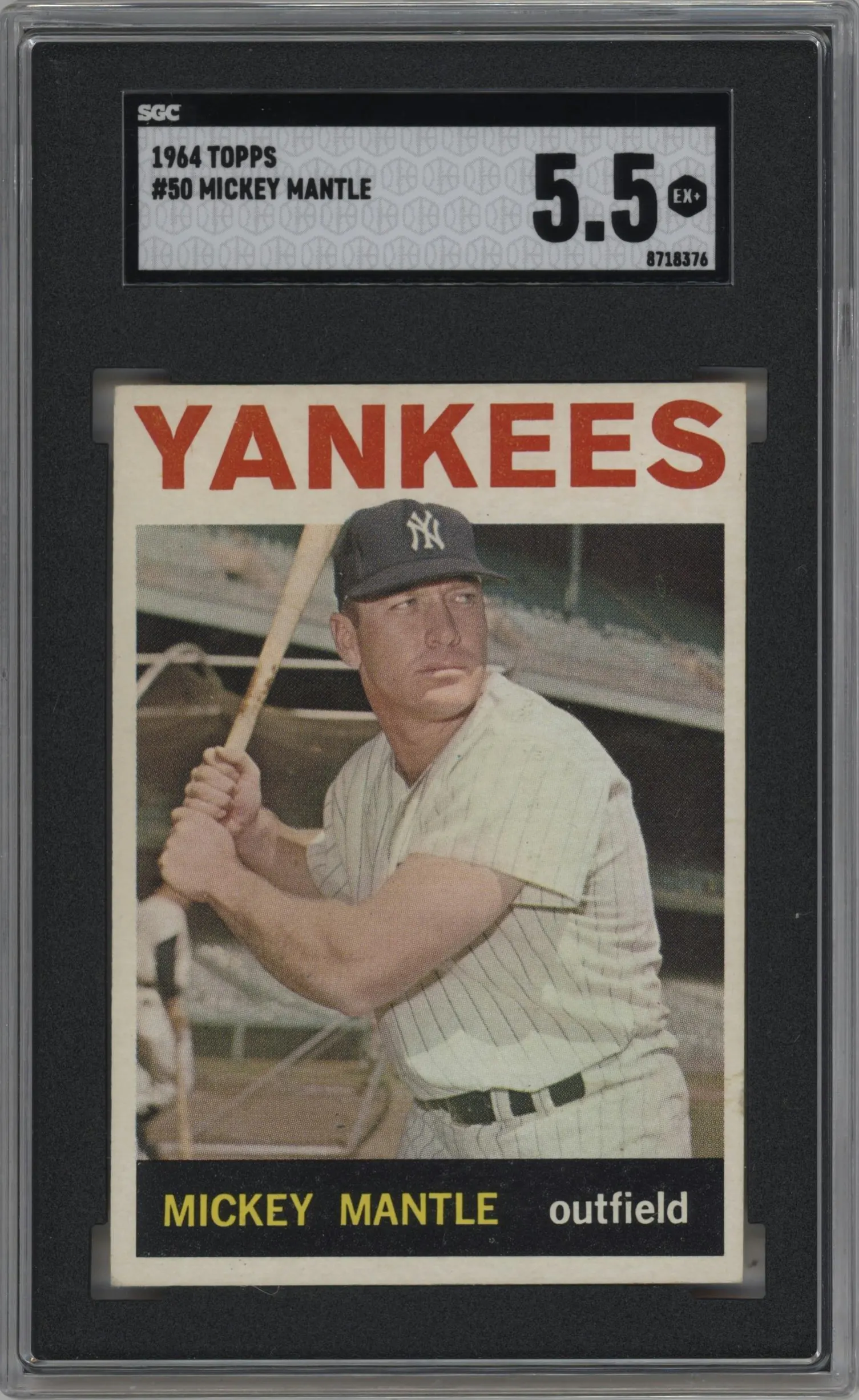 1964 Topps Mickey Mantle #50 SGC 5.5