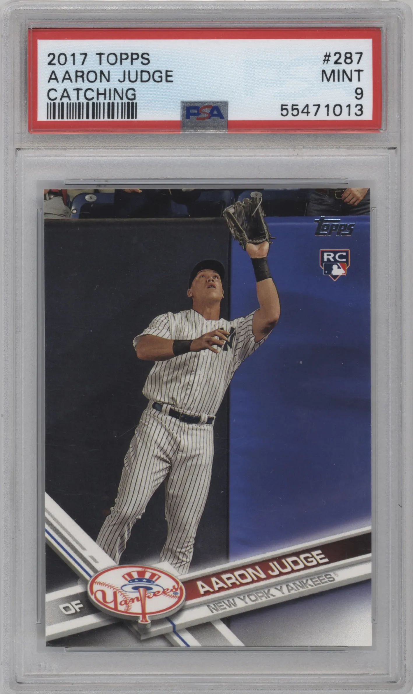 2017 Topps Series 1 Aaron Judge PSA 9