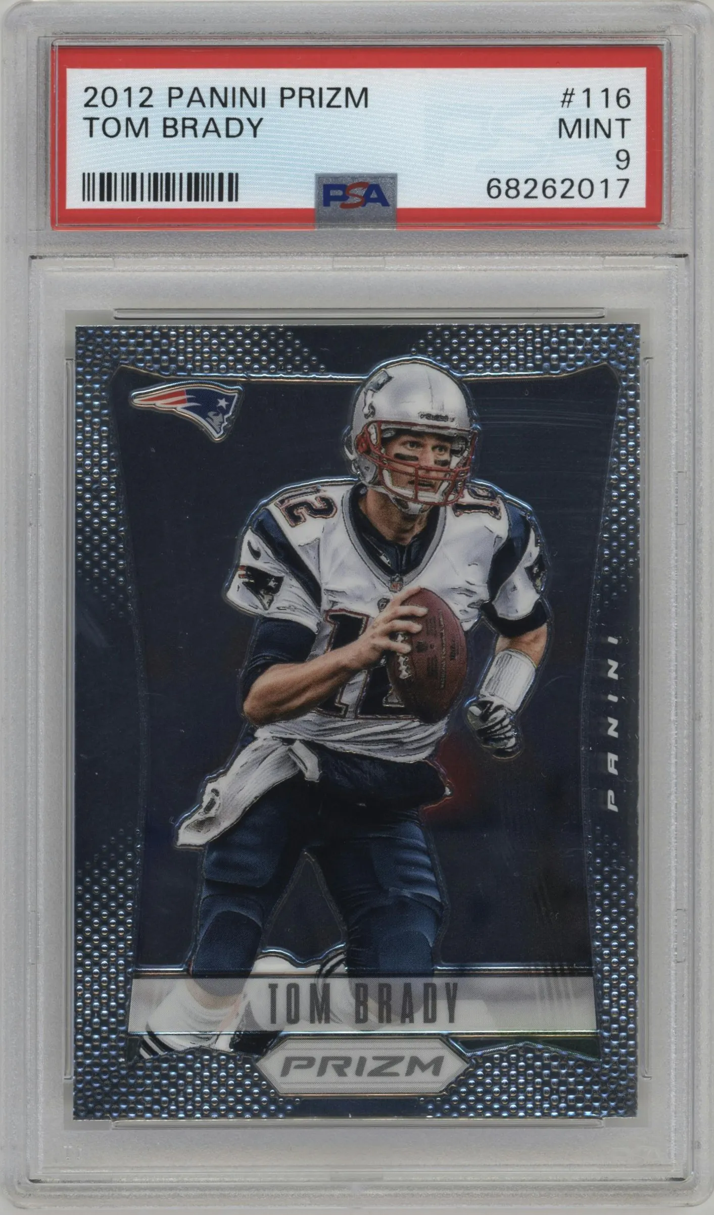2012 Panini Prizm Tom Brady #116 PSA 9