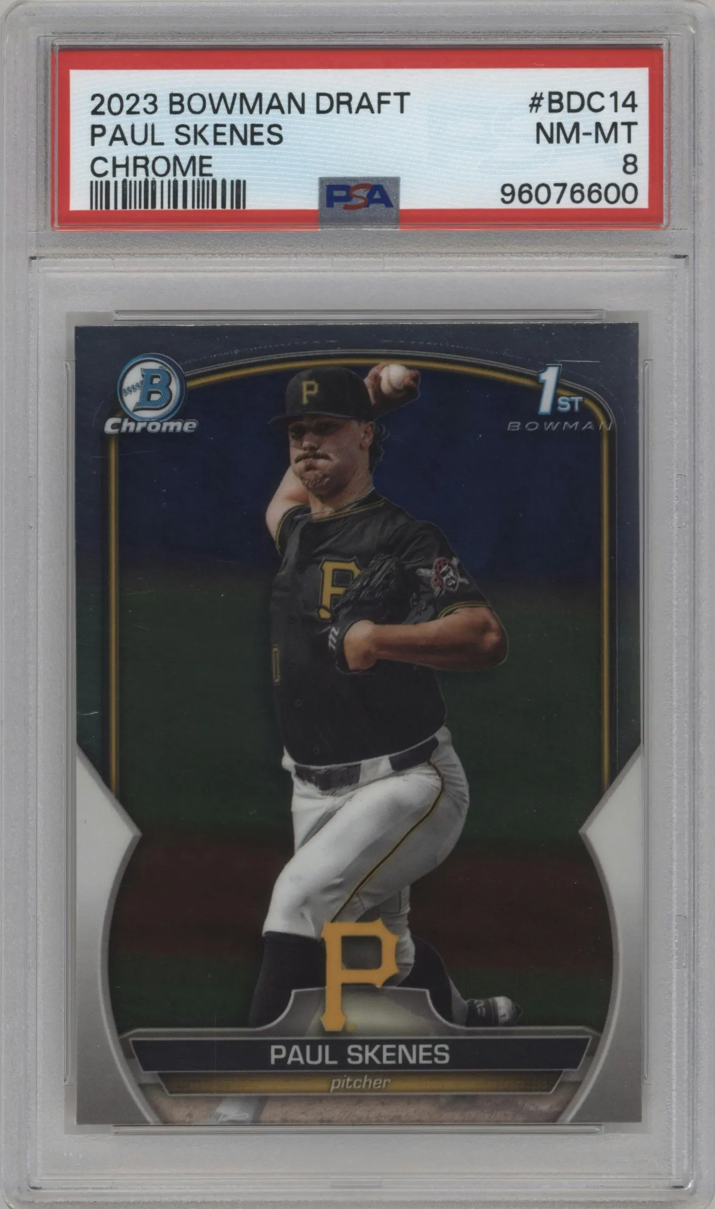 2023 Bowman Draft Chrome Paul Skenes #BDC-14 PSA 8